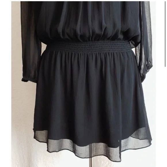 Joie Black boho elbaz blouson dress XS - Picture 10 of 12